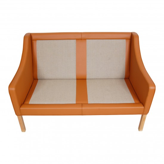 B rge Mogensen Sofa 2208 2 person sofa cognac bison leather CPH